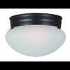 Maxim Essentials 1-Light 7.5" Wide Oil Rubbed Bronze Flush Mount Light 5884FTOI